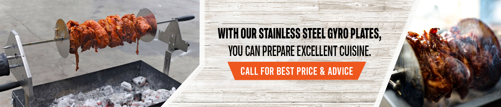 Stainless steel Gyros plates  for sale at bbq store sydney
